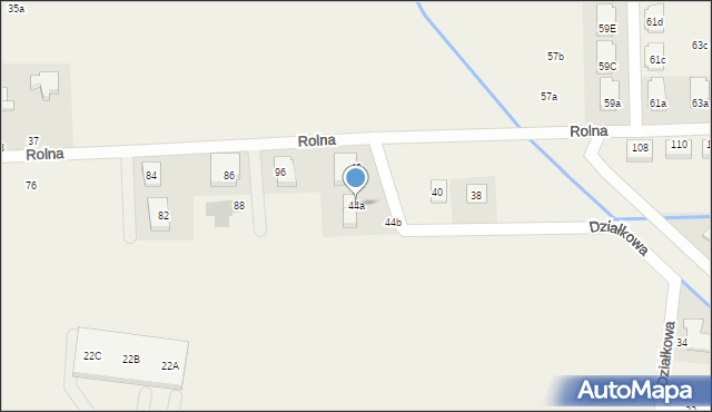 Tarnowo Podgórne, Działkowa, 44a, mapa Tarnowo Podgórne