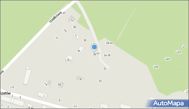 Tomaszów Mazowiecki, Działkowa, 34, mapa Tomaszów Mazowiecki