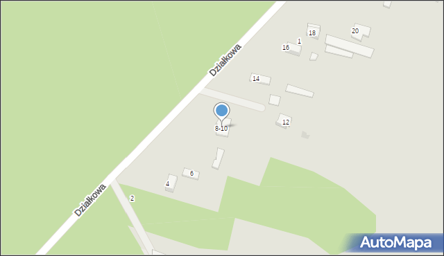 Tomaszów Mazowiecki, Działkowa, 8-10, mapa Tomaszów Mazowiecki