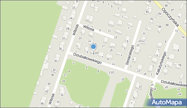 Tomaszów Mazowiecki, Dziubałtowskiego Seweryna, prof., 5, mapa Tomaszów Mazowiecki