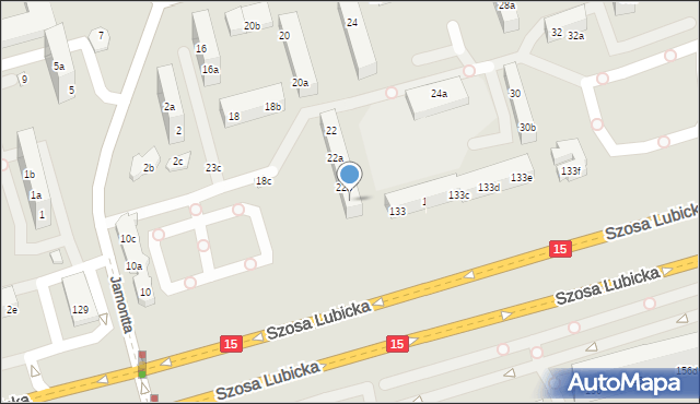 Toruń, Dziewulskiego Władysława, 22c, mapa Torunia