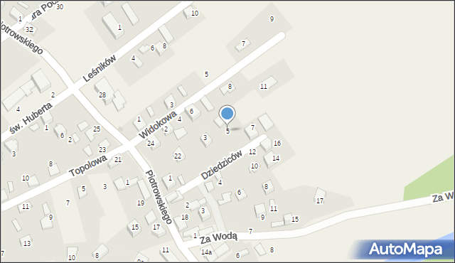 Ujsoły, Dziedziców, 5, mapa Ujsoły