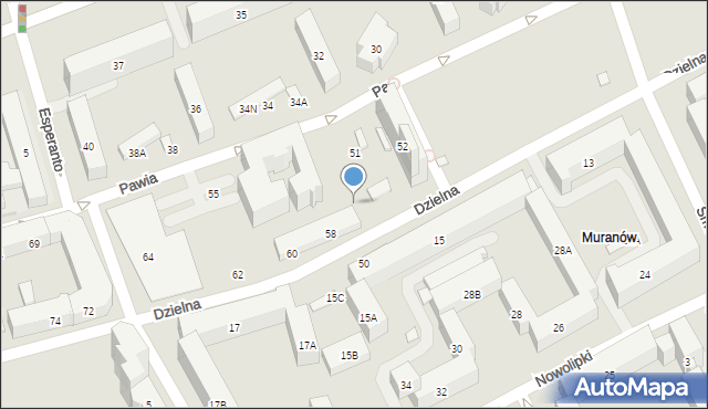 Warszawa, Dzielna, 56, mapa Warszawy