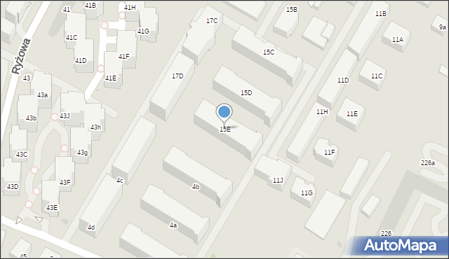 Warszawa, Dzieci Warszawy, 15E, mapa Warszawy