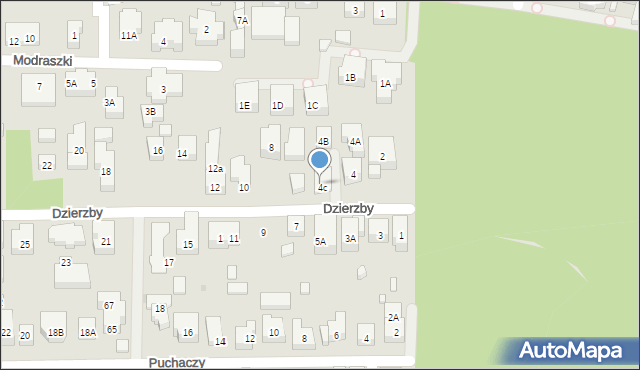 Warszawa, Dzierzby, 6, mapa Warszawy