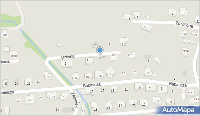 Warszawa, Dziwna, 8, mapa Warszawy