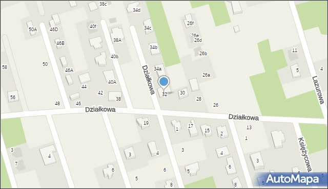 Wierzchowisko, Działkowa, 32, mapa Wierzchowisko