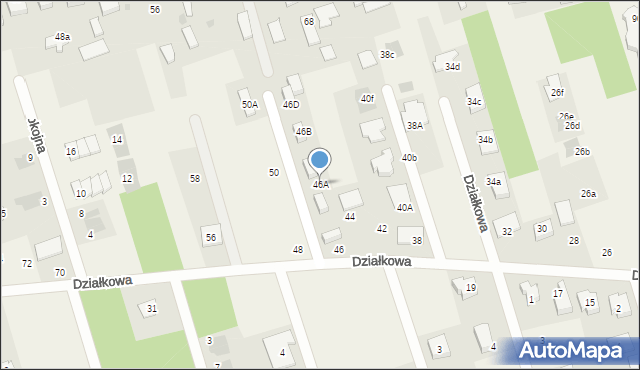 Wierzchowisko, Działkowa, 46A, mapa Wierzchowisko