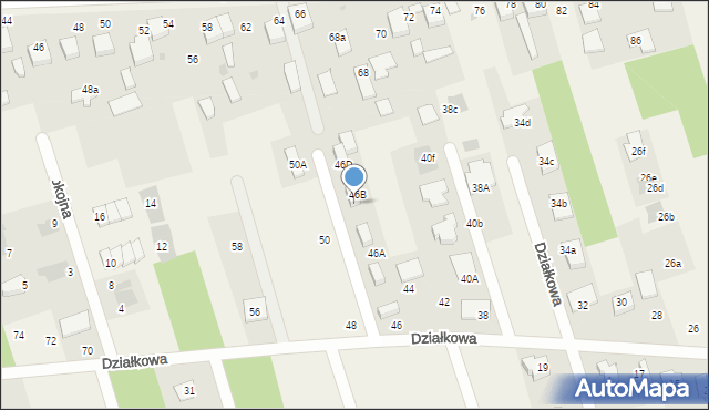Wierzchowisko, Działkowa, 46C, mapa Wierzchowisko
