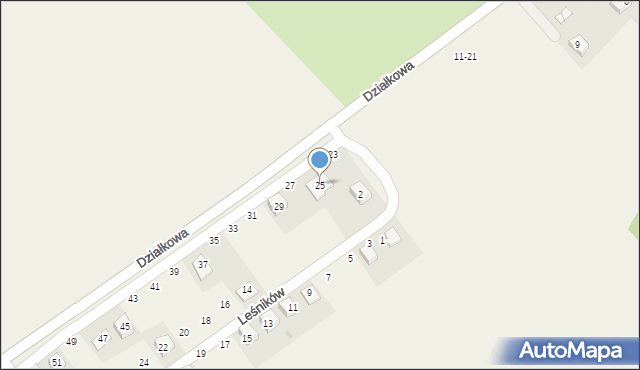 Wierzonka, Działkowa, 25, mapa Wierzonka