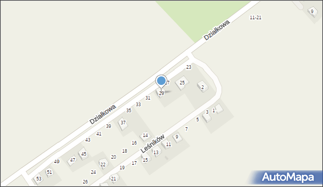 Wierzonka, Działkowa, 29, mapa Wierzonka
