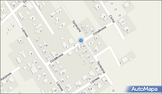 Wilkowice, Działkowa, 1, mapa Wilkowice