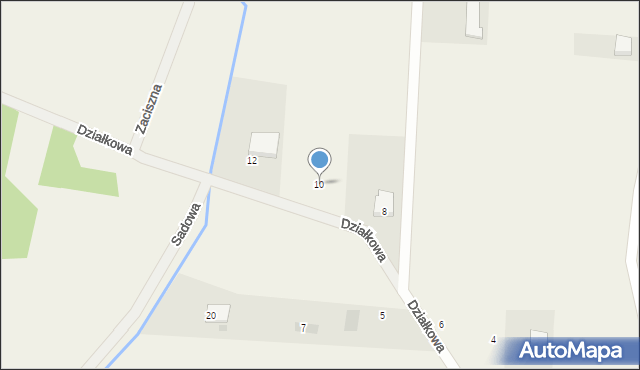 Wola Ducka, Działkowa, 10, mapa Wola Ducka