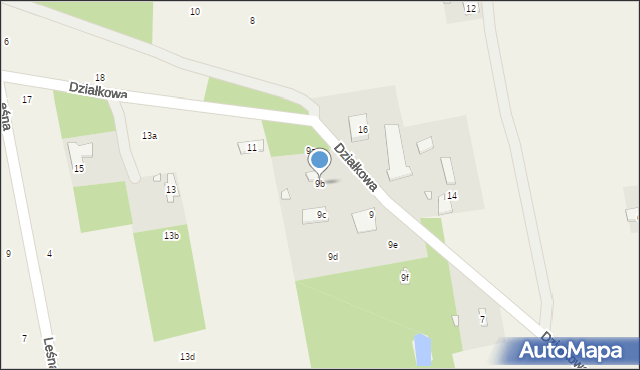Wola Prażmowska, Działkowa, 9b, mapa Wola Prażmowska