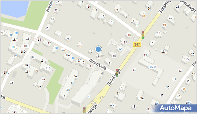 Wrocław, Dzierżonia Jana, ks., 1, mapa Wrocławia