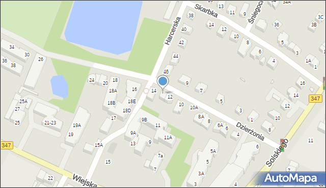 Wrocław, Dzierżonia Jana, ks., 12A, mapa Wrocławia