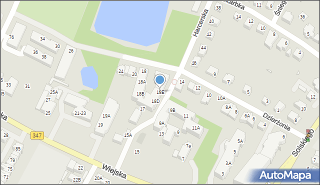 Wrocław, Dzierżonia Jana, ks., 18E, mapa Wrocławia