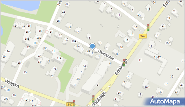 Wrocław, Dzierżonia Jana, ks., 6, mapa Wrocławia