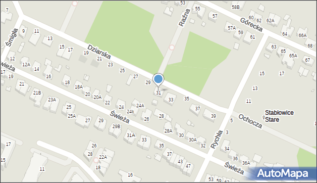 Wrocław, Dziarska, 31, mapa Wrocławia