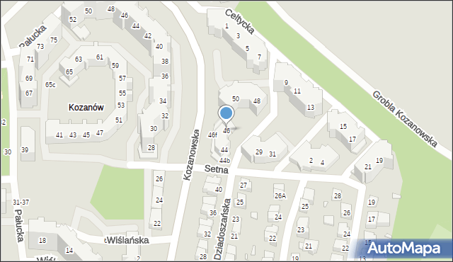 Wrocław, Dziadoszańska, 46, mapa Wrocławia