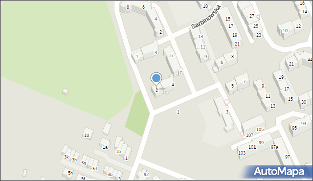 Wrocław, Dźwirzyńska, 2, mapa Wrocławia