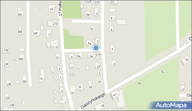 Wschowa, Działkowa, 3, mapa Wschowa