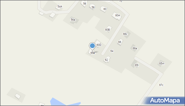 Wybudowanie Michałowo, Działkowa, 60e, mapa Wybudowanie Michałowo