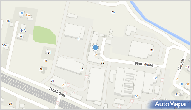 Zabierzów, Działkowa, 32, mapa Zabierzów