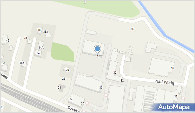 Zabierzów, Działkowa, 6, mapa Zabierzów