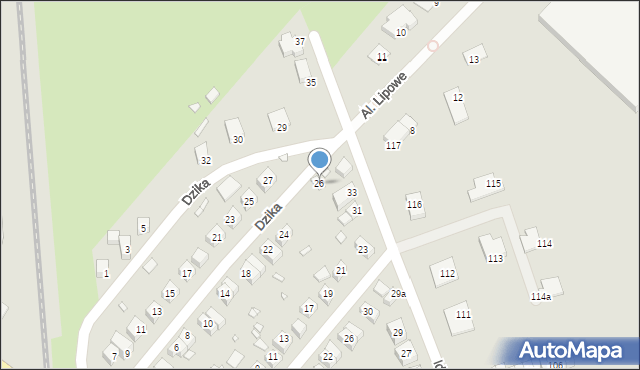 Zgorzelec, Dzika, 26, mapa Zgorzelec