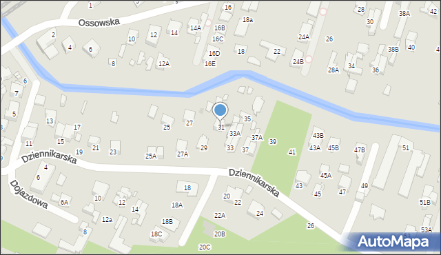 Zielonka, Dziennikarska, 31, mapa Zielonka