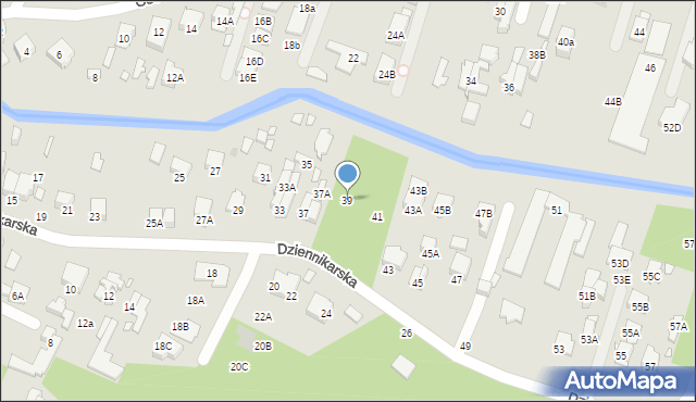 Zielonka, Dziennikarska, 39, mapa Zielonka