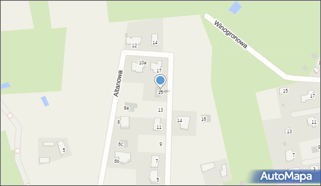 Drzewce, Echo Leśne, 15, mapa Drzewce