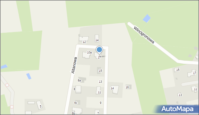 Drzewce, Echo Leśne, 17, mapa Drzewce