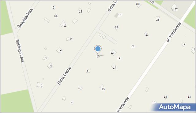 Popowo-Letnisko, Echa Leśne, 10, mapa Popowo-Letnisko