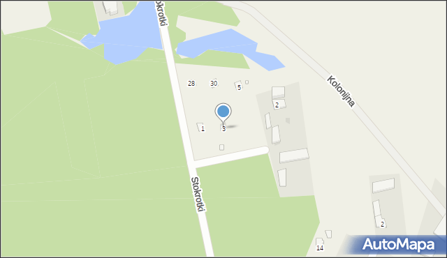 Słopsk, Echa Leśne, 3, mapa Słopsk