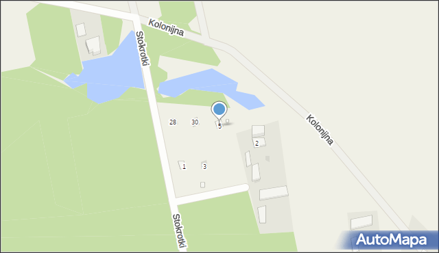 Słopsk, Echa Leśne, 5, mapa Słopsk
