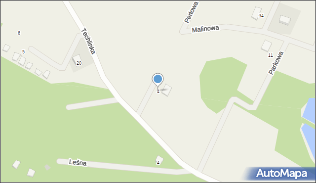 Smołdzino, Echa Leśnego, 4, mapa Smołdzino