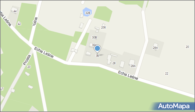 Urzut, Echa Leśne, 30, mapa Urzut