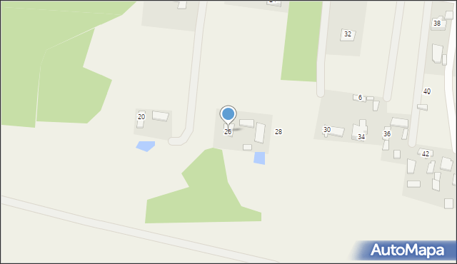 Zagórze, Echa Leśnego, 26, mapa Zagórze