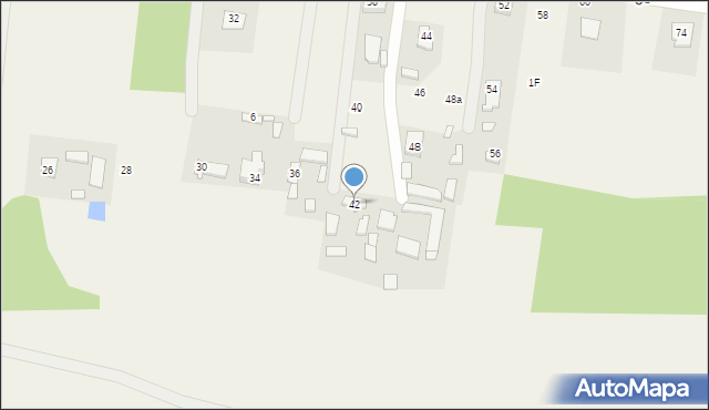 Zagórze, Echa Leśnego, 42, mapa Zagórze