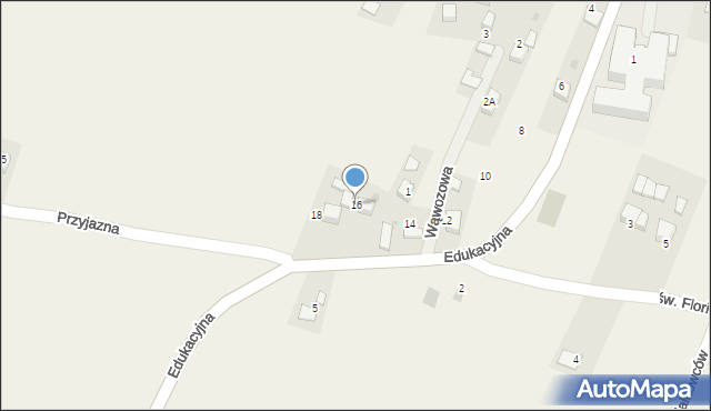Brodła, Edukacyjna, 16, mapa Brodła