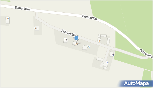 Edmundów, Edmundów, 7D, mapa Edmundów
