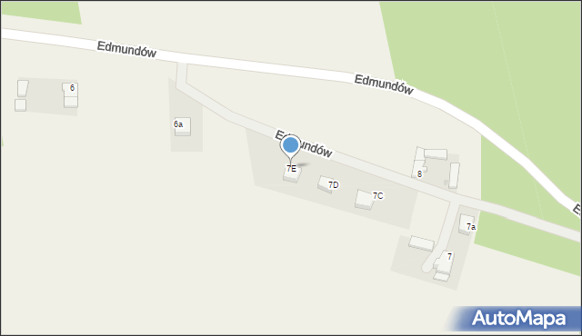 Edmundów, Edmundów, 7E, mapa Edmundów