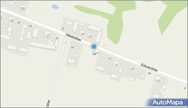 Edwardów, Edwardów, 12a, mapa Edwardów
