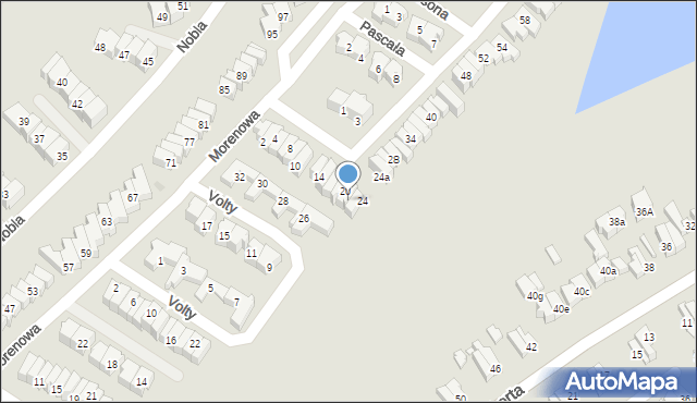 Gdańsk, Edisona Thomasa, 20A, mapa Gdańska