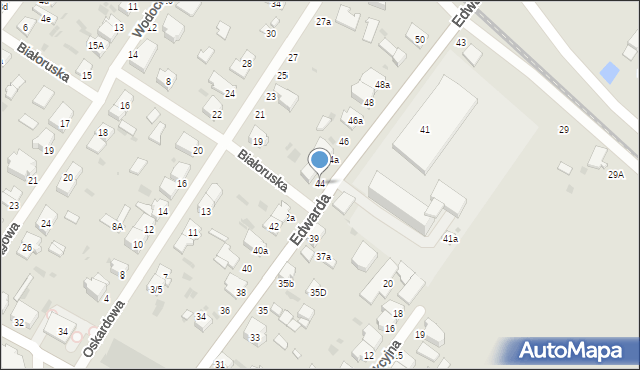 Łódź, Edwarda, 44, mapa Łodzi