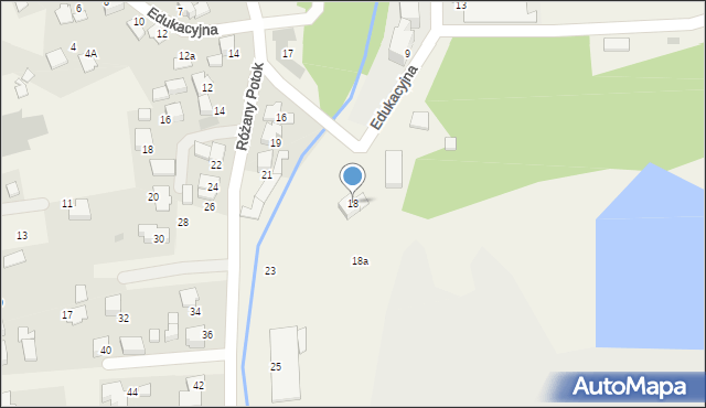 Rajsko, Edukacyjna, 18, mapa Rajsko