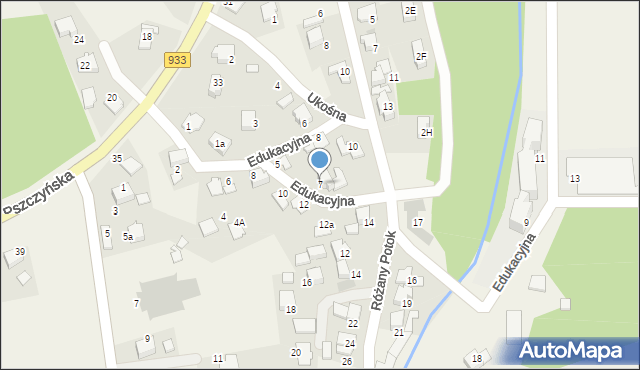 Rajsko, Edukacyjna, 7, mapa Rajsko