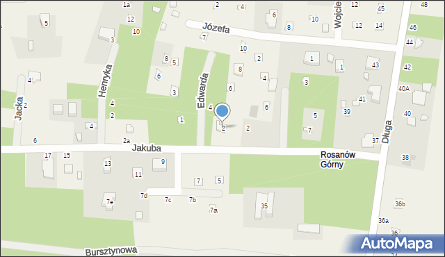 Rosanów, Edwarda, 2, mapa Rosanów